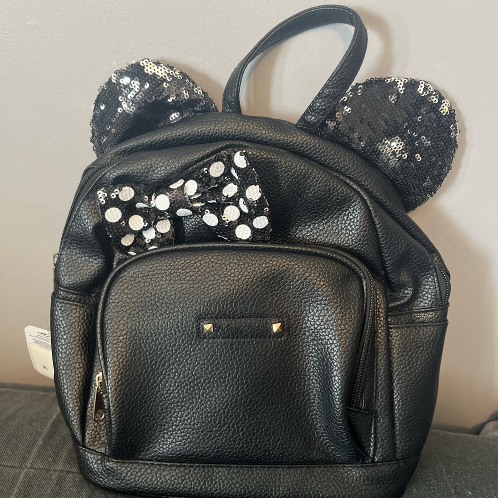 Black Sequin Kids Backpack